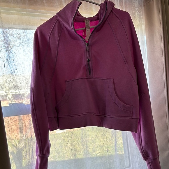 Purple Women's Half-Zip Hoodie - Picture 1 of 5